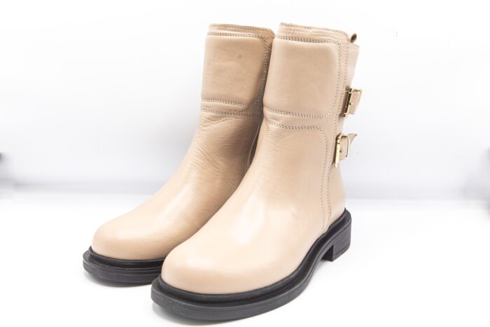 Ghete dama,ALB 25103352BE,piele naturala