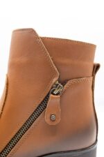 Ghete dama,ALB 25103653 CAMEL,piele naturala Botine