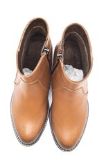 Ghete dama,ALB 25103653 CAMEL,piele naturala Botine