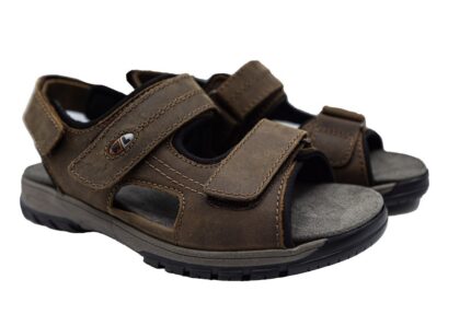 Sandale barbati,372001 HERALD CRAZY HORSE TABAK, piele naturala Barbati