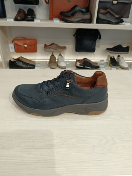 Pantofi barbati,718006 H-MAX PORTO DENVER MARINE, piele naturala Barbati