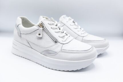 Pantofi dama,755004 ARIANA PORTO WEISS SILBER WEISS,piele naturala Femei