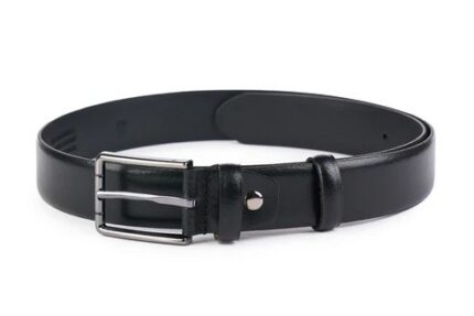Curea piele naturala – SER 35 NB_ABR negru Barbati